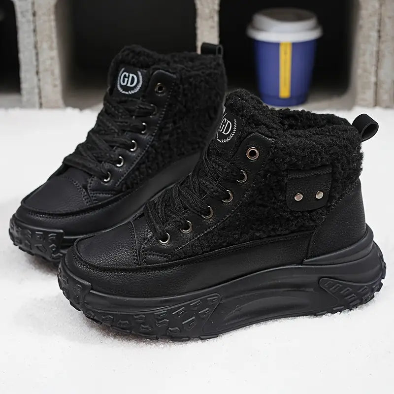 Edna | Waterproof plush ankle boots