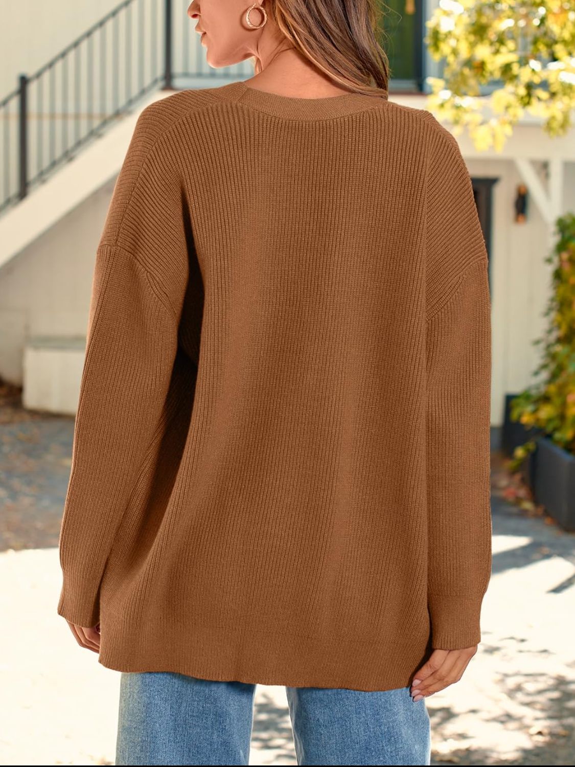 Yasmina | Long-sleeved cardigan with button placket