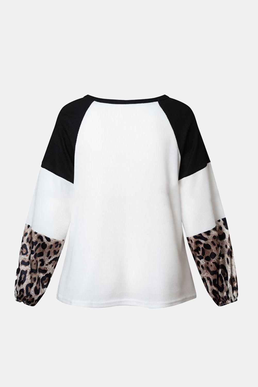 Fatima | Long sleeve t-shirt with twist color block and crew neck