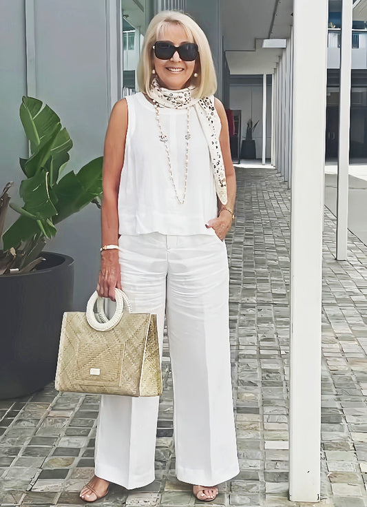 Ruby® | Cotton Linen Trouser Suit