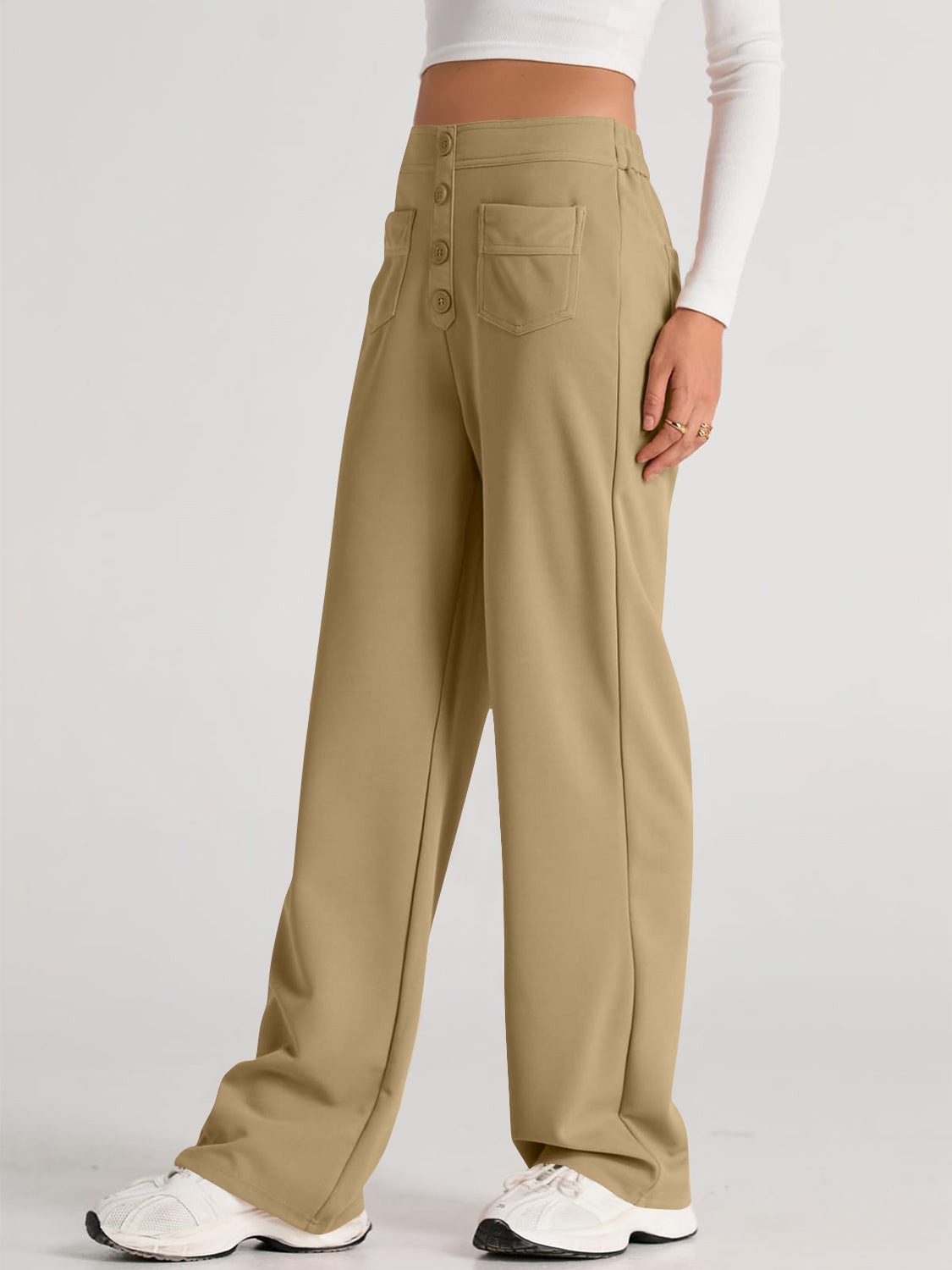 Aurora | Wide-leg, high-waisted trousers