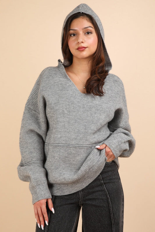 Beate | Hoodie with seam detail and dropped shoulders