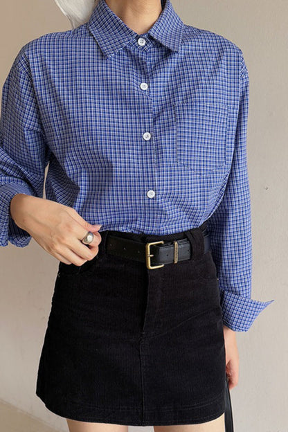 Retro Corduroy A-Line Skirt