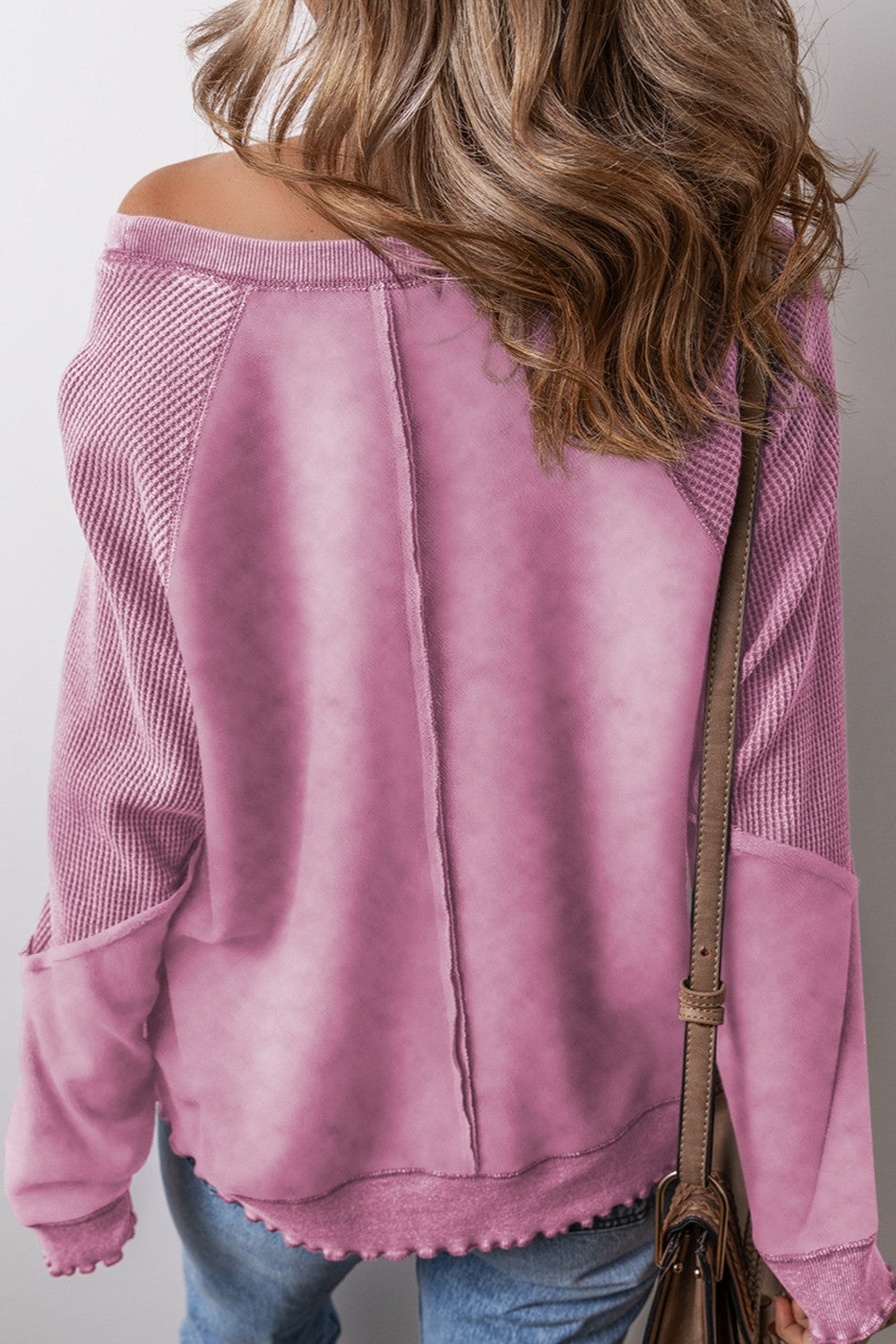 Felisa | Long sleeve sweatshirt with exposed seams