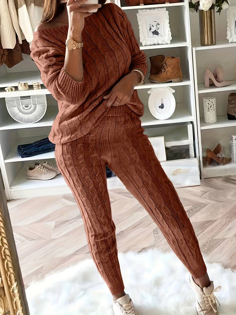 Fabiola | Elegant two-piece sweater set