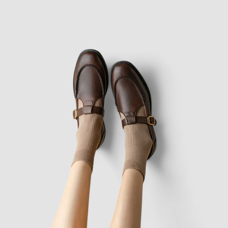 Tina | Women's Closed Toe Buckle Mary Jane Shoes