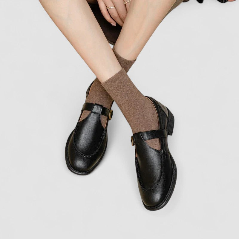 Tina | Women's Closed Toe Buckle Mary Jane Shoes