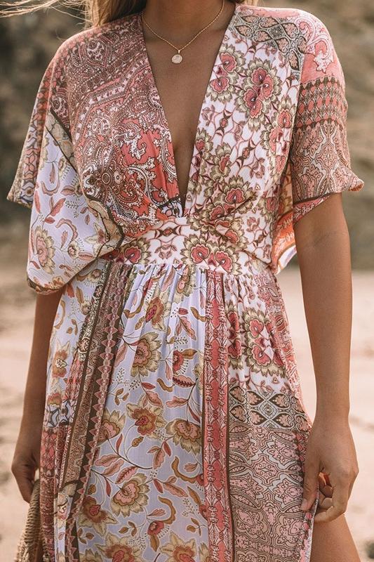 Odalis® | Printed V-Neck Cover-Up