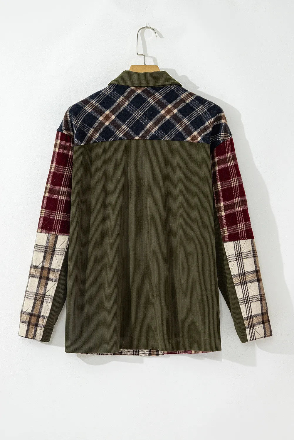 Estrella | Checked long sleeve jacket with buttons