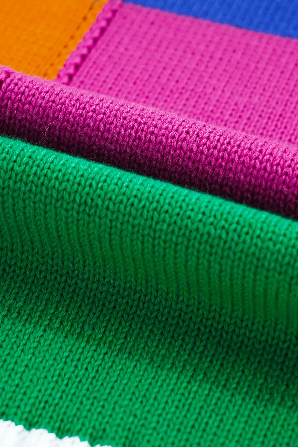 Selma | Long sleeve sweater with a color block design
