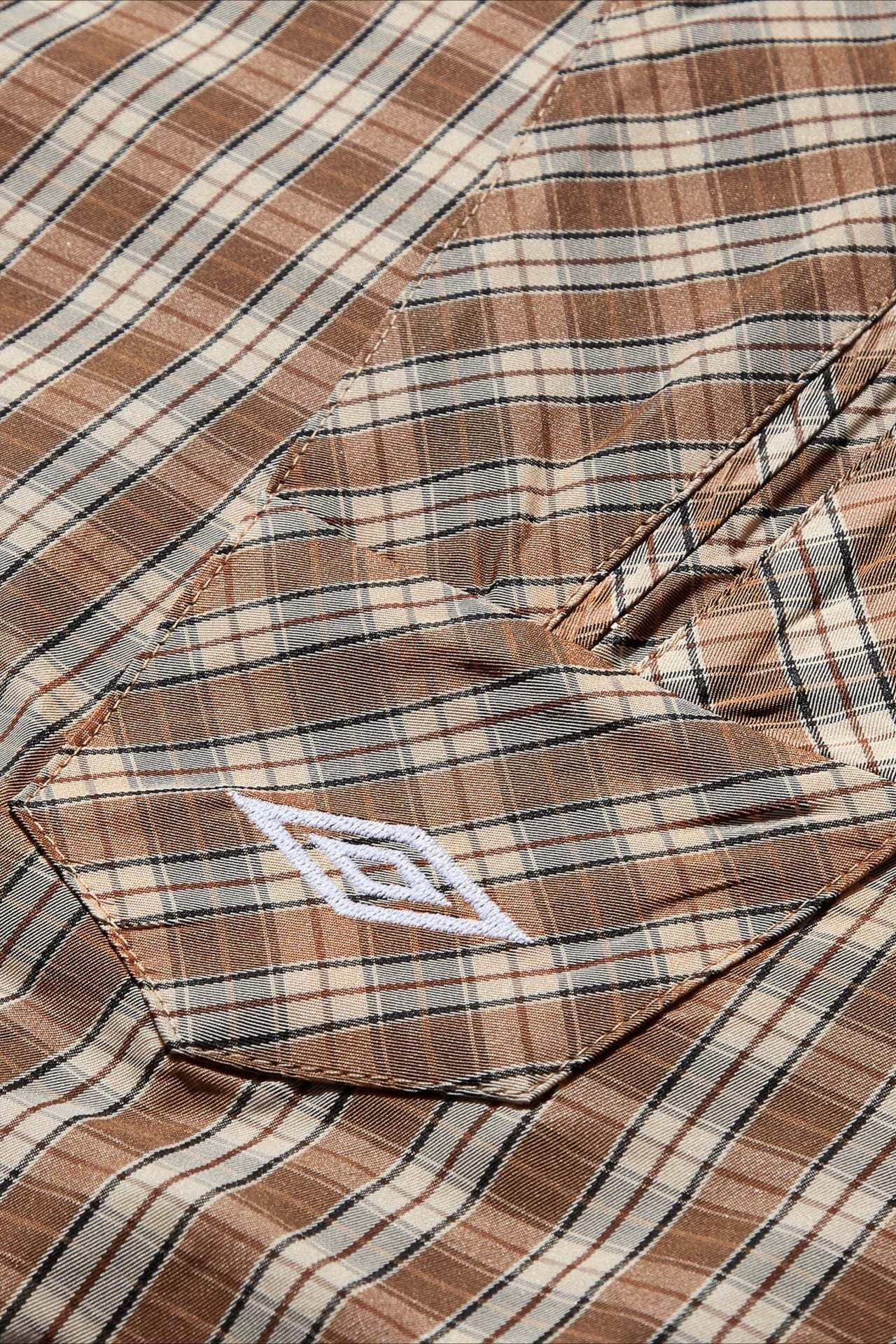 Vintage Plaid Half-Placket Masked Hoodie