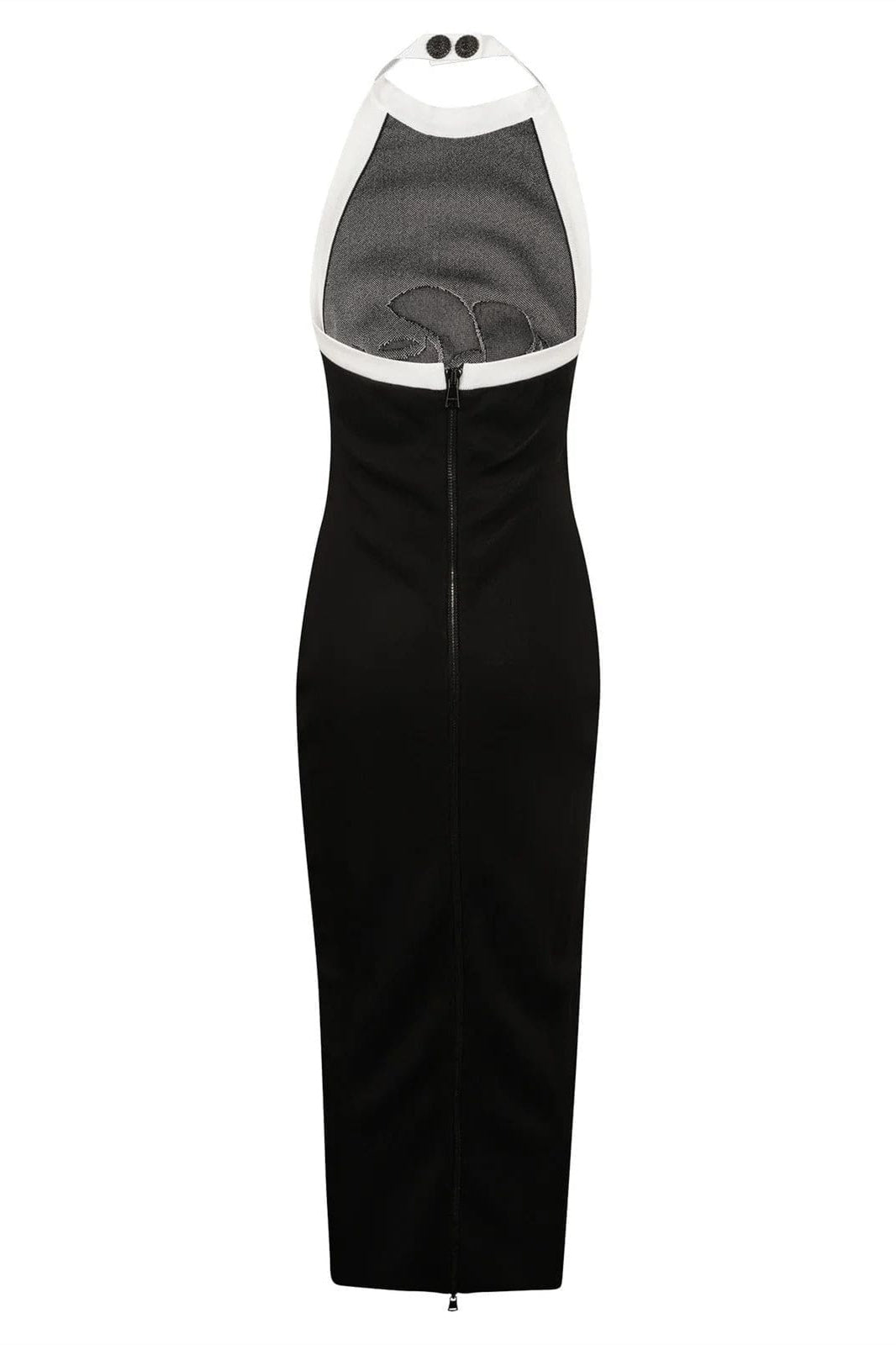 Nina® | Halterneck Floral Knit Midi Dress With Open Back