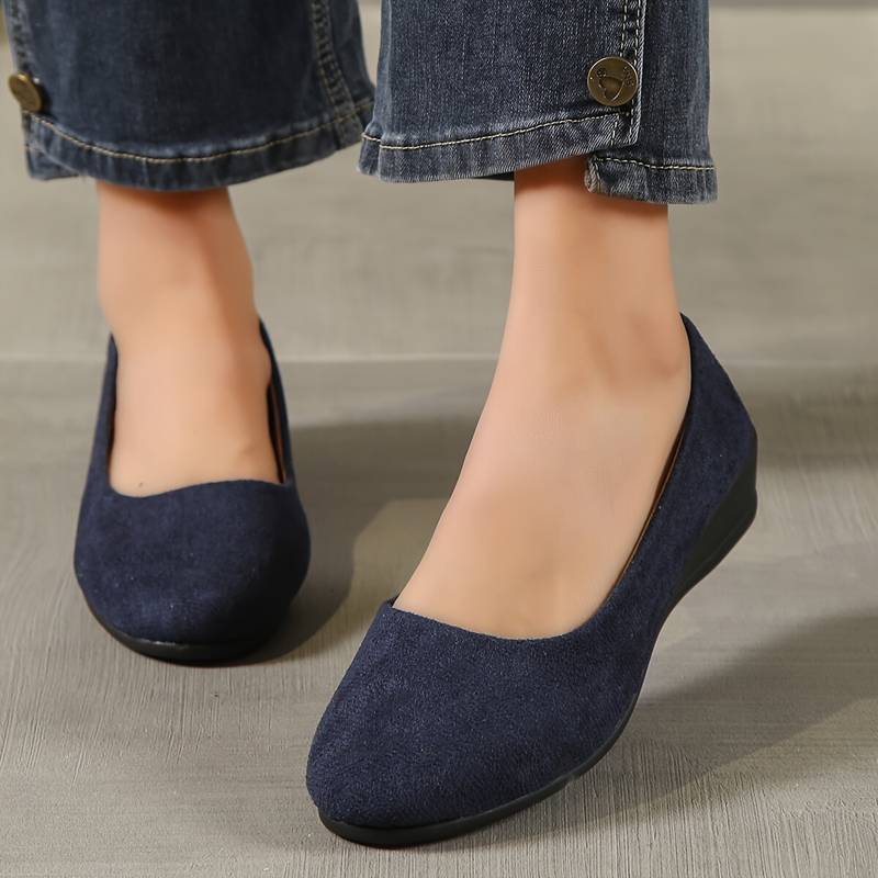 Melina® | Solid Slip-On Shoes With Flat Soles