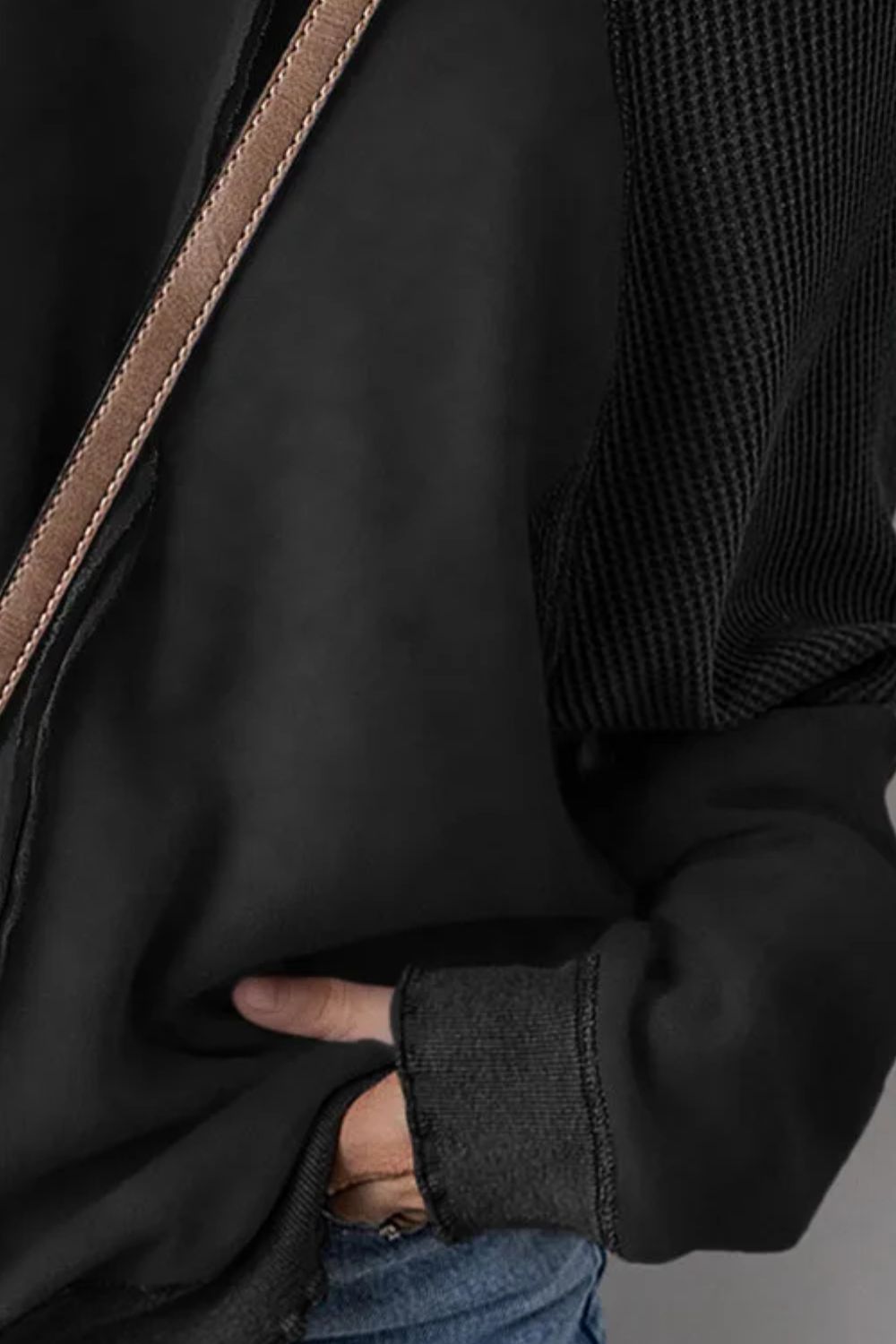 Felisa | Long sleeve sweatshirt with exposed seams