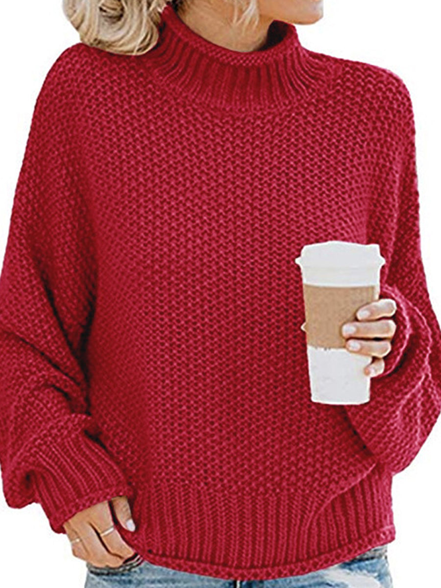 Agnes | Pullover with a turtleneck and dropped shoulders