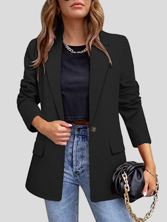 Katinka | Long sleeve blazer with lapel collar
