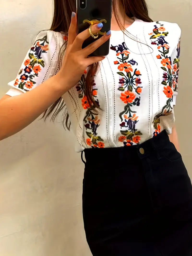 Natalia® | Cotton Knit Top