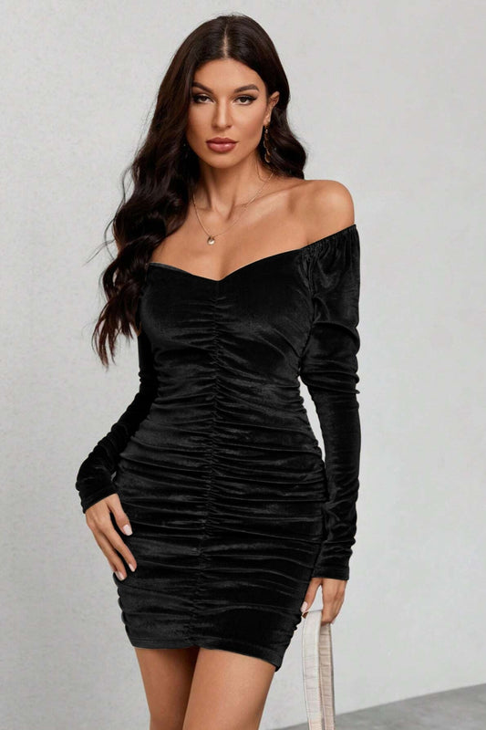 Velvet Bodycon Party Dress