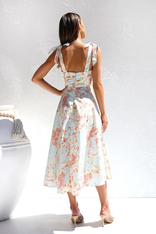 Yamel® | Printed Midi Dress With Straps