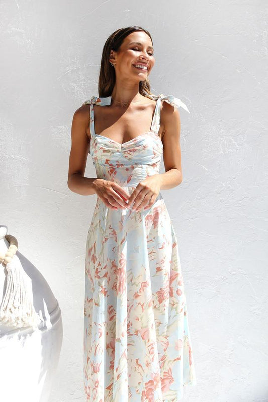 Salomé® | Printed Midi Dress With Straps