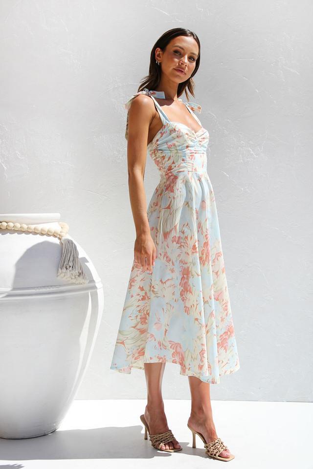 Salomé® | Printed Midi Dress With Straps