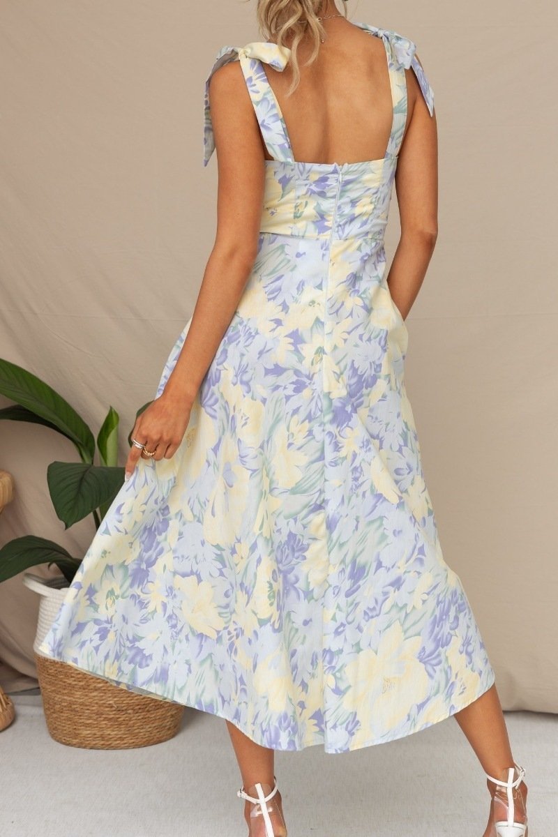 Salomé® | Printed Midi Dress With Straps