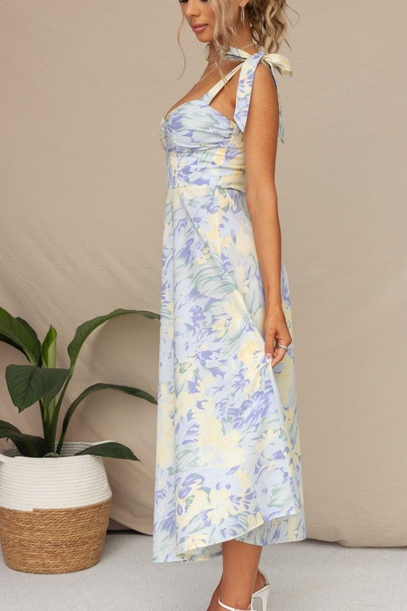 Salomé® | Printed Midi Dress With Straps