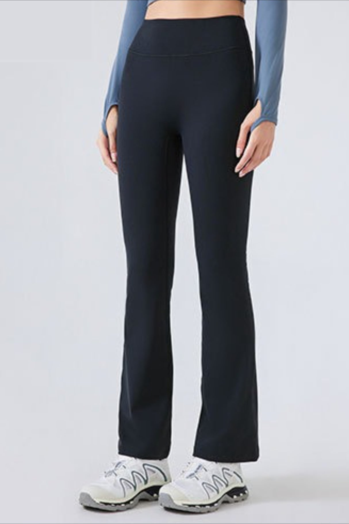 High-Waisted Fleece Lined Flared Yoga Leggings