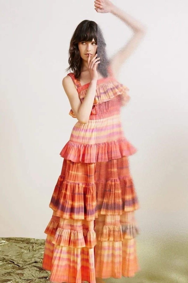 Xochitl® | Printed Tiered Maxi Dress
