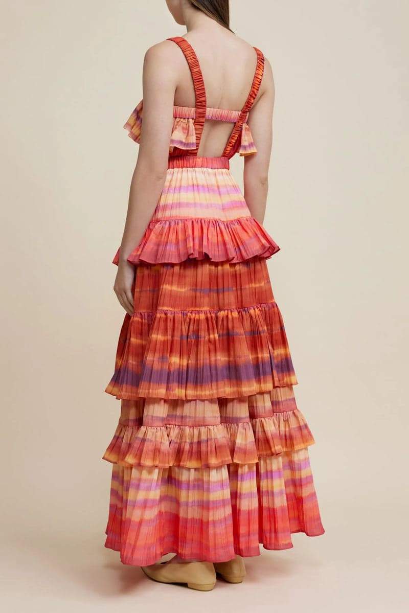 Xochitl® | Printed Tiered Maxi Dress