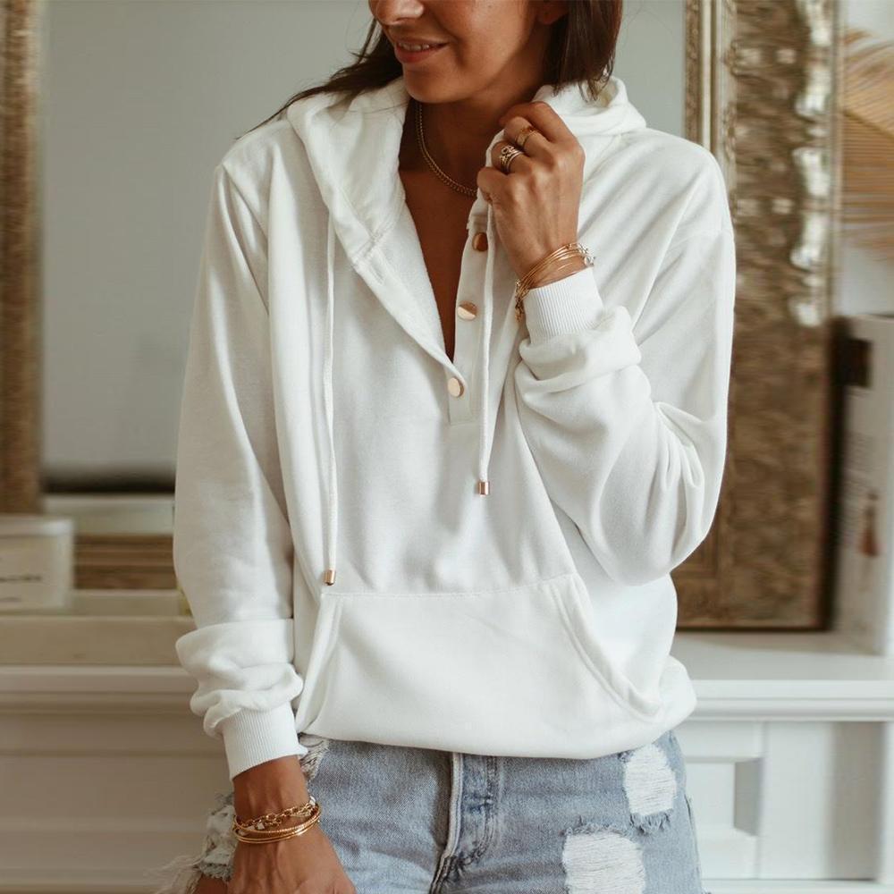 Erika | White cotton sweatshirt