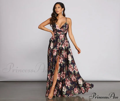 Betty Formal Stylish Floral A-Line Dress