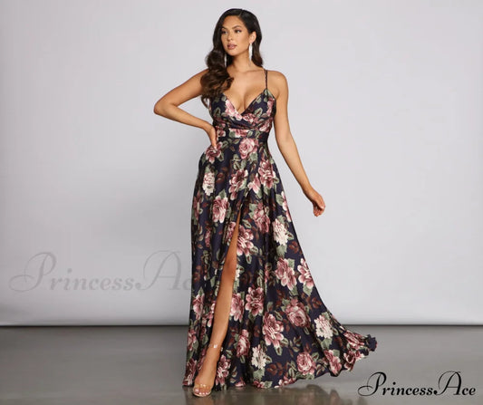 Betty Formal Stylish Floral A-Line Dress