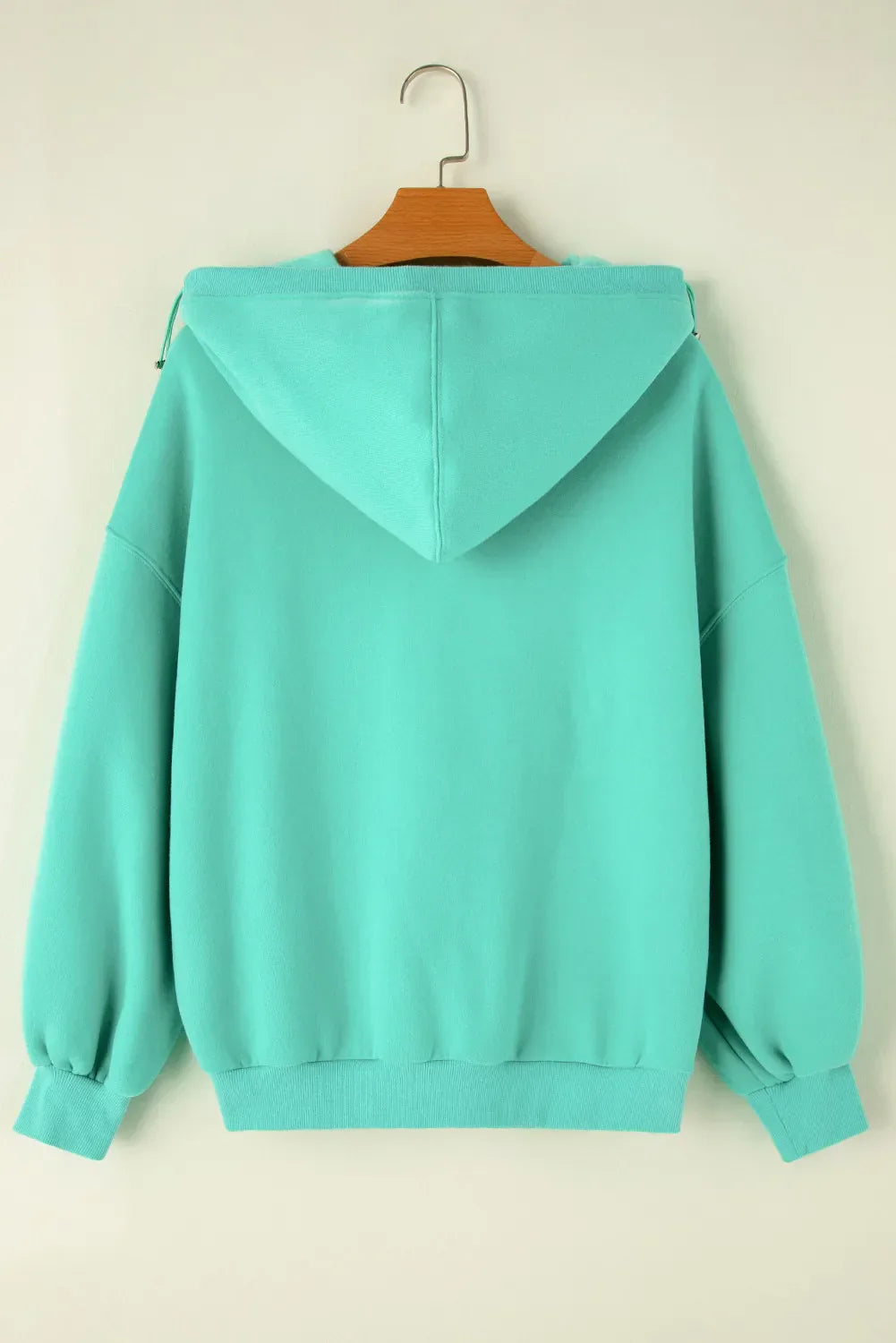 Adelheid | Long sleeve half zip hoodie with pockets