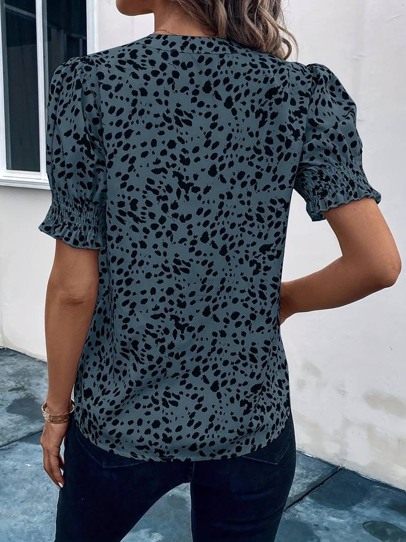 Monique® | Blouse With V-Neck And Notched Collar