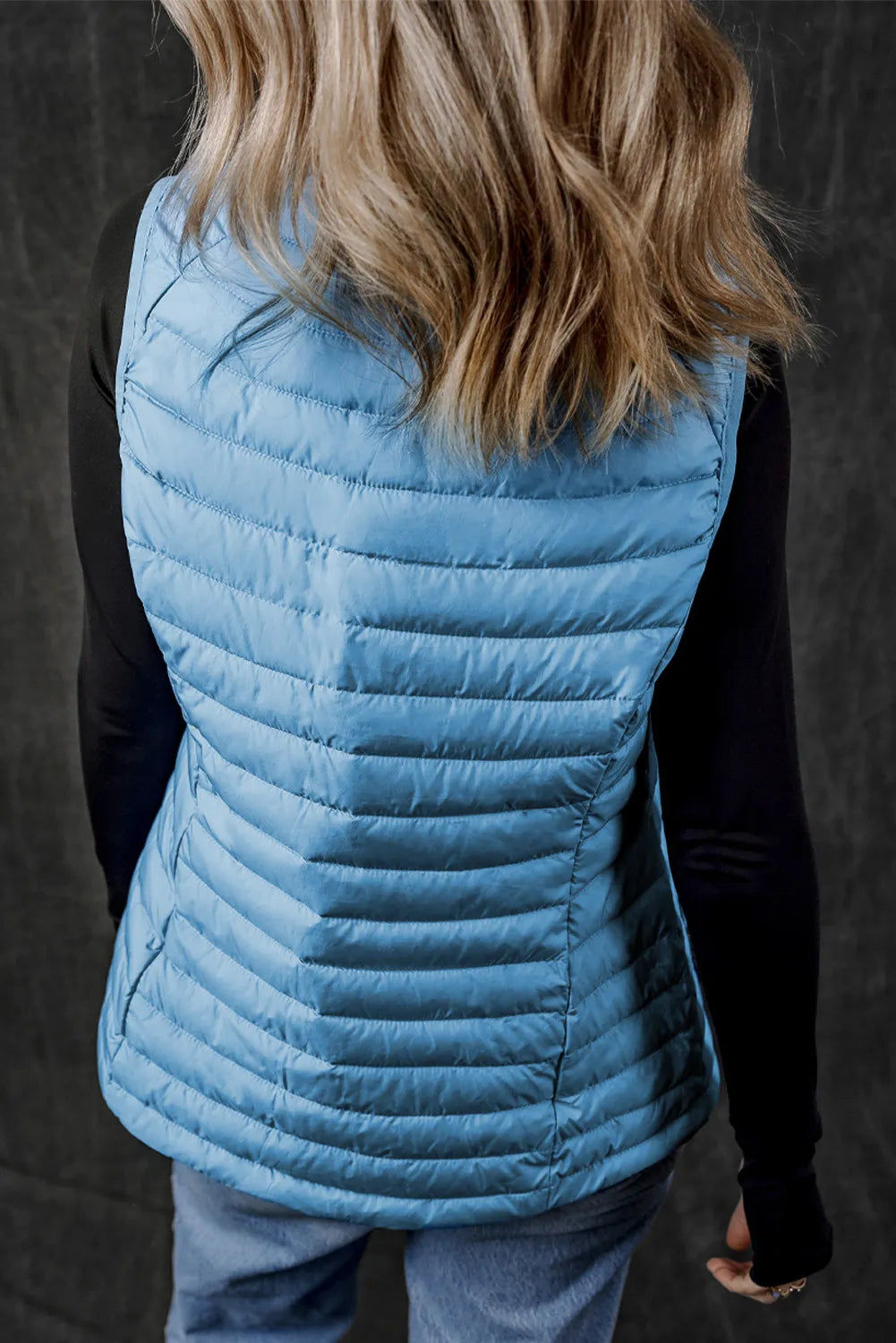 Silvia | Vest coat with zip and pockets
