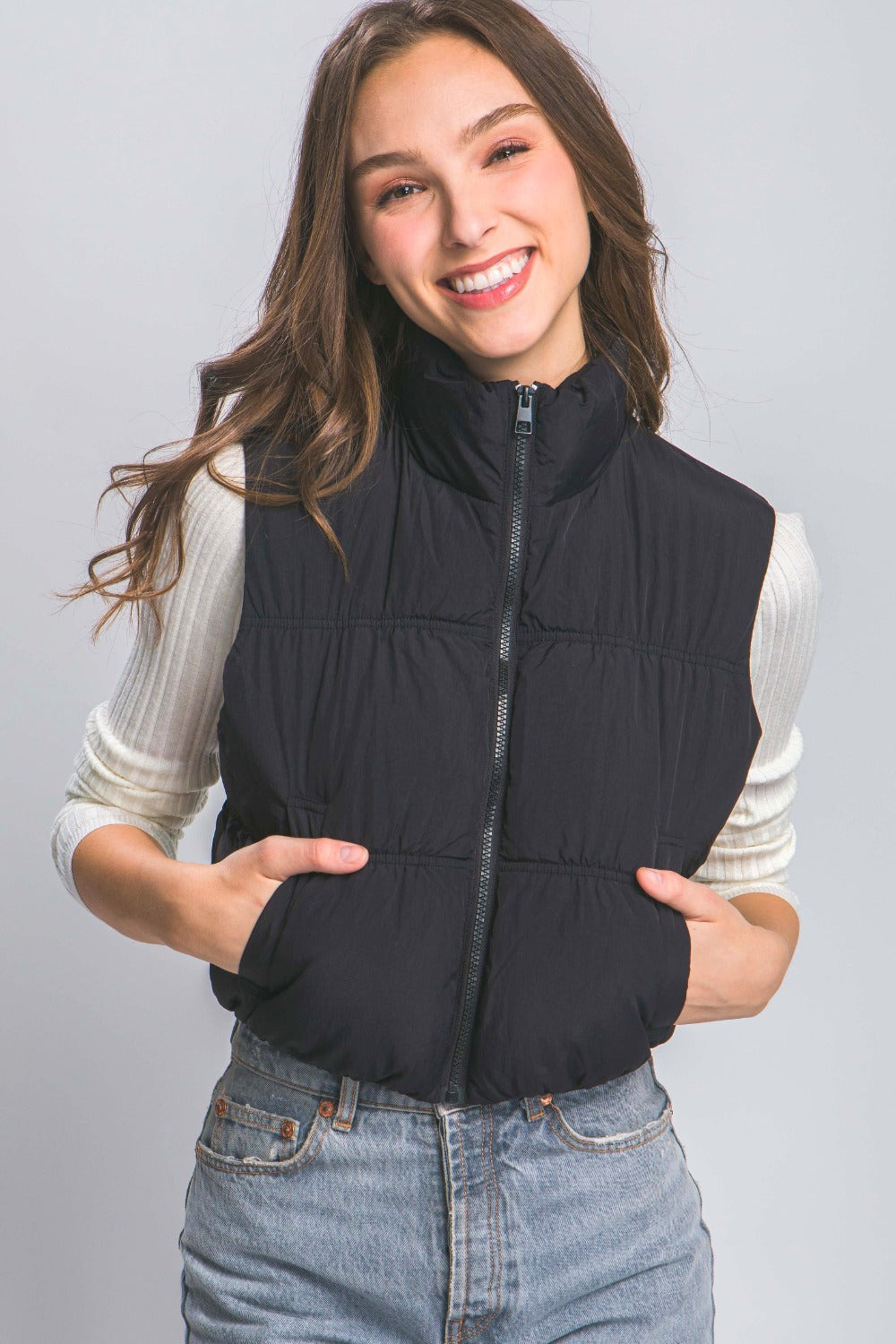 Juana | Love Tree turtleneck with zip and cropped fit