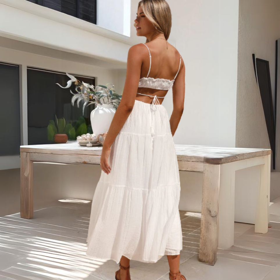 Sophie® | Elegant Summer Midi Dress With Thin Straps