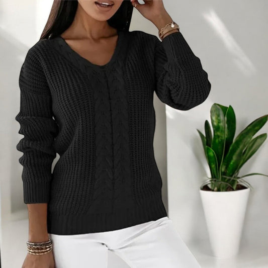 Abigail | Elegant cable knit sweater