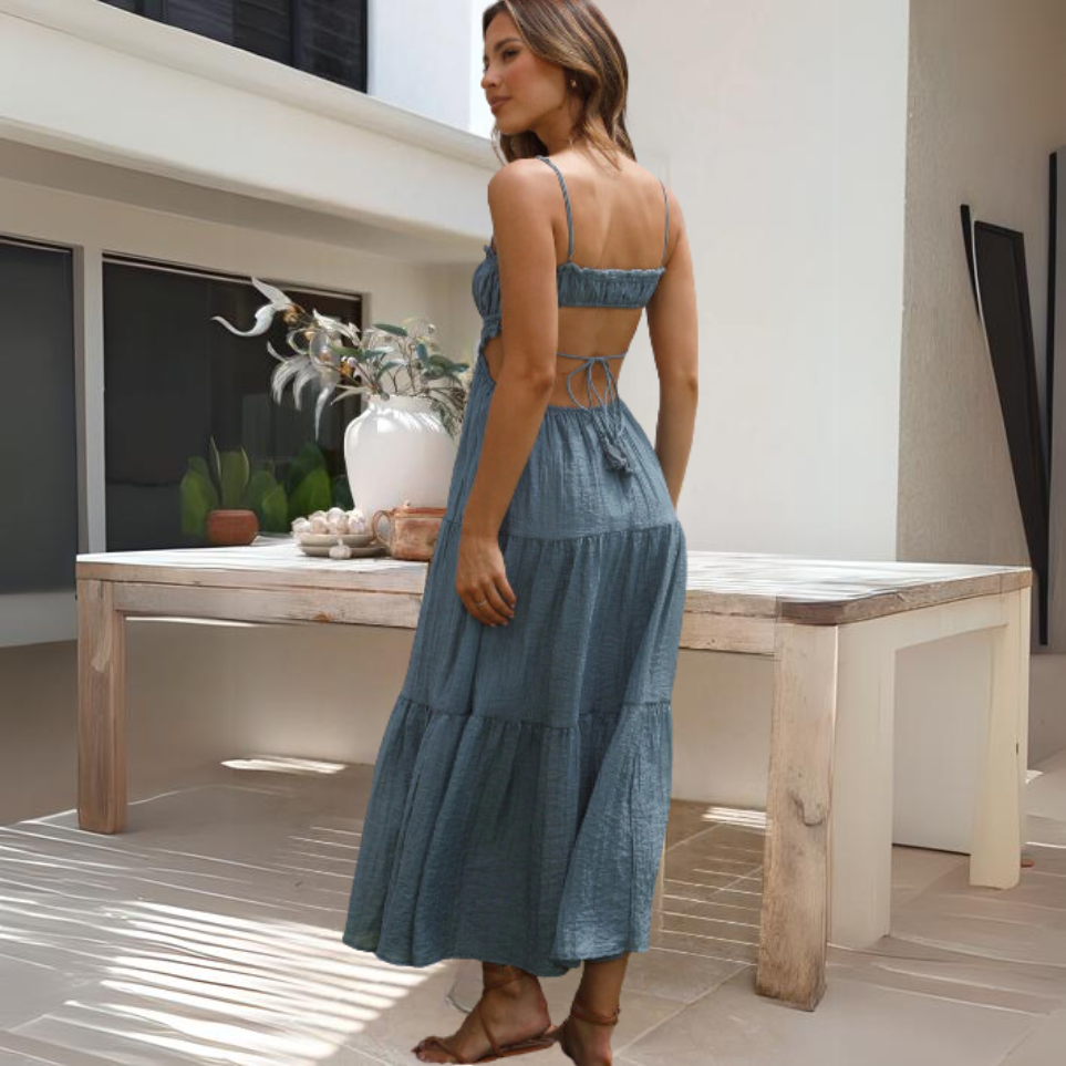 Sophie® | Elegant Summer Midi Dress With Thin Straps