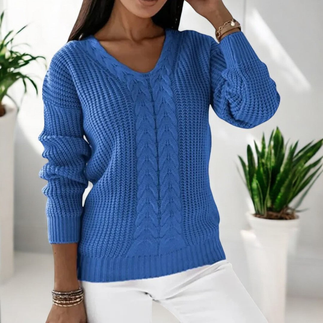 Abigail | Elegant cable knit sweater