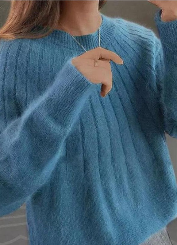 Herma | Fluffy knitted sweater for women