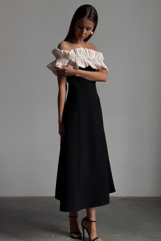 Haydée® | Off-The-Shoulder Maxi Dress With Ruffles