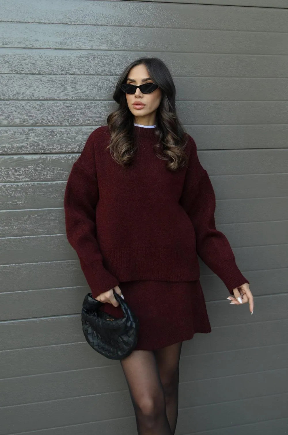 Elsa | Knitted skirt and top set