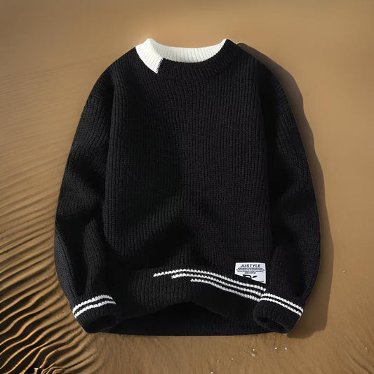 Josephus | Men's Striped Relaxed Fit Sweater