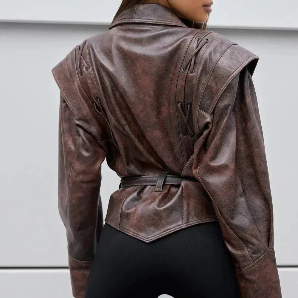 Monica | Vintage V-neck coat