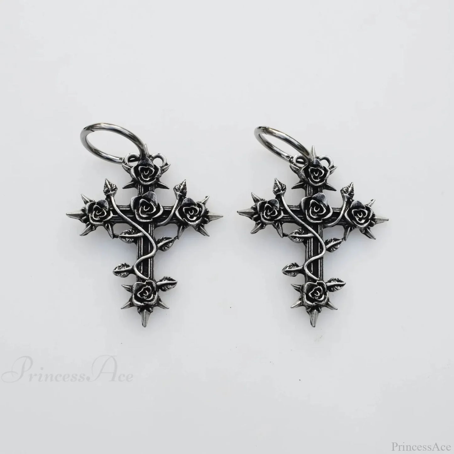 Bright Lunar Heavenly Dark Hoop Earring
