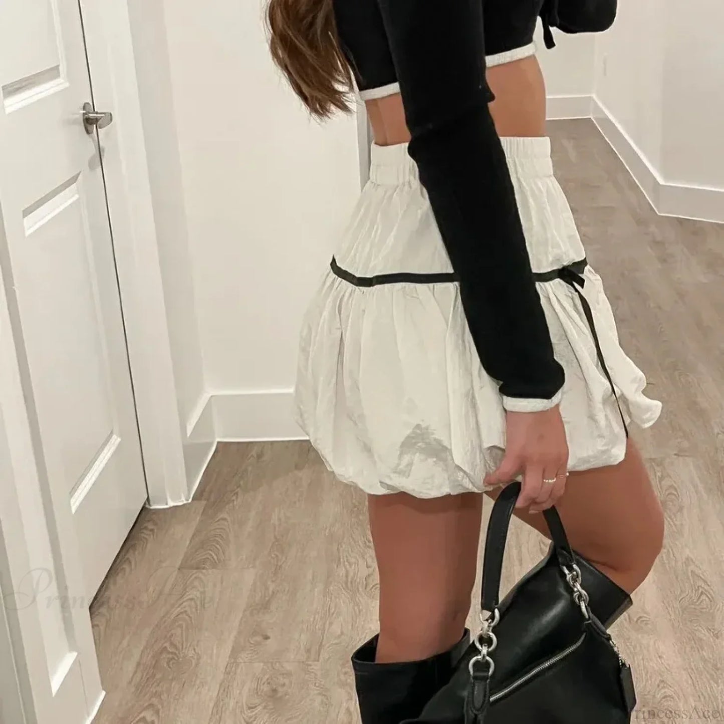 Bubble High Waist Balloon Skirt