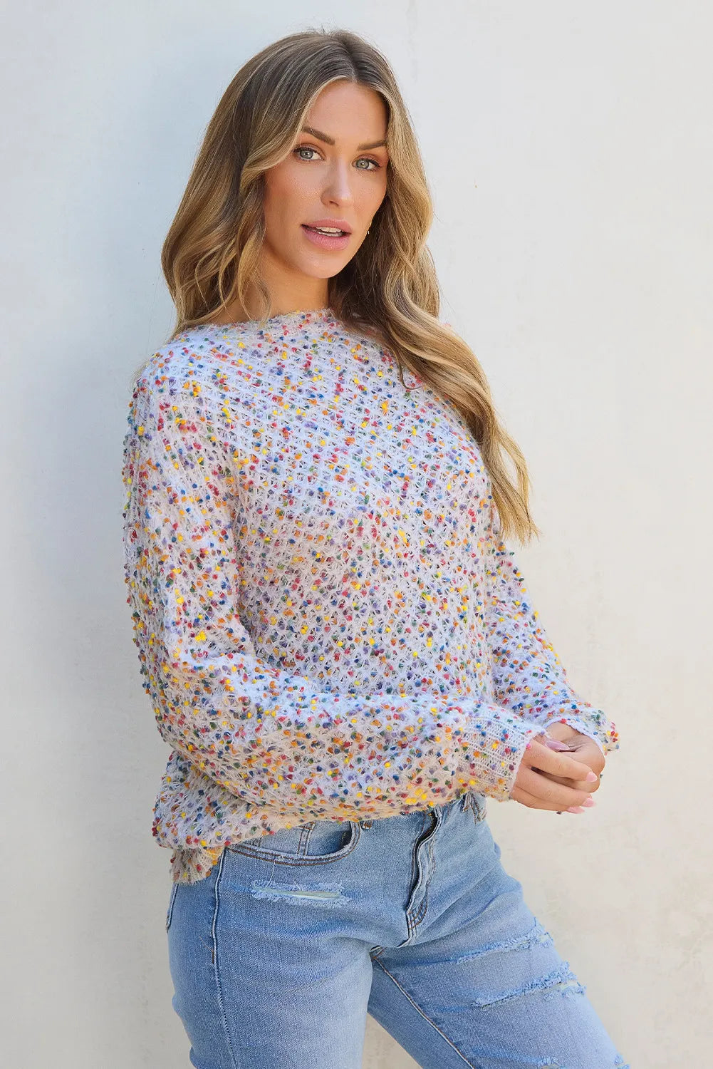 Claudia | Crew neck sweater with long sleeves