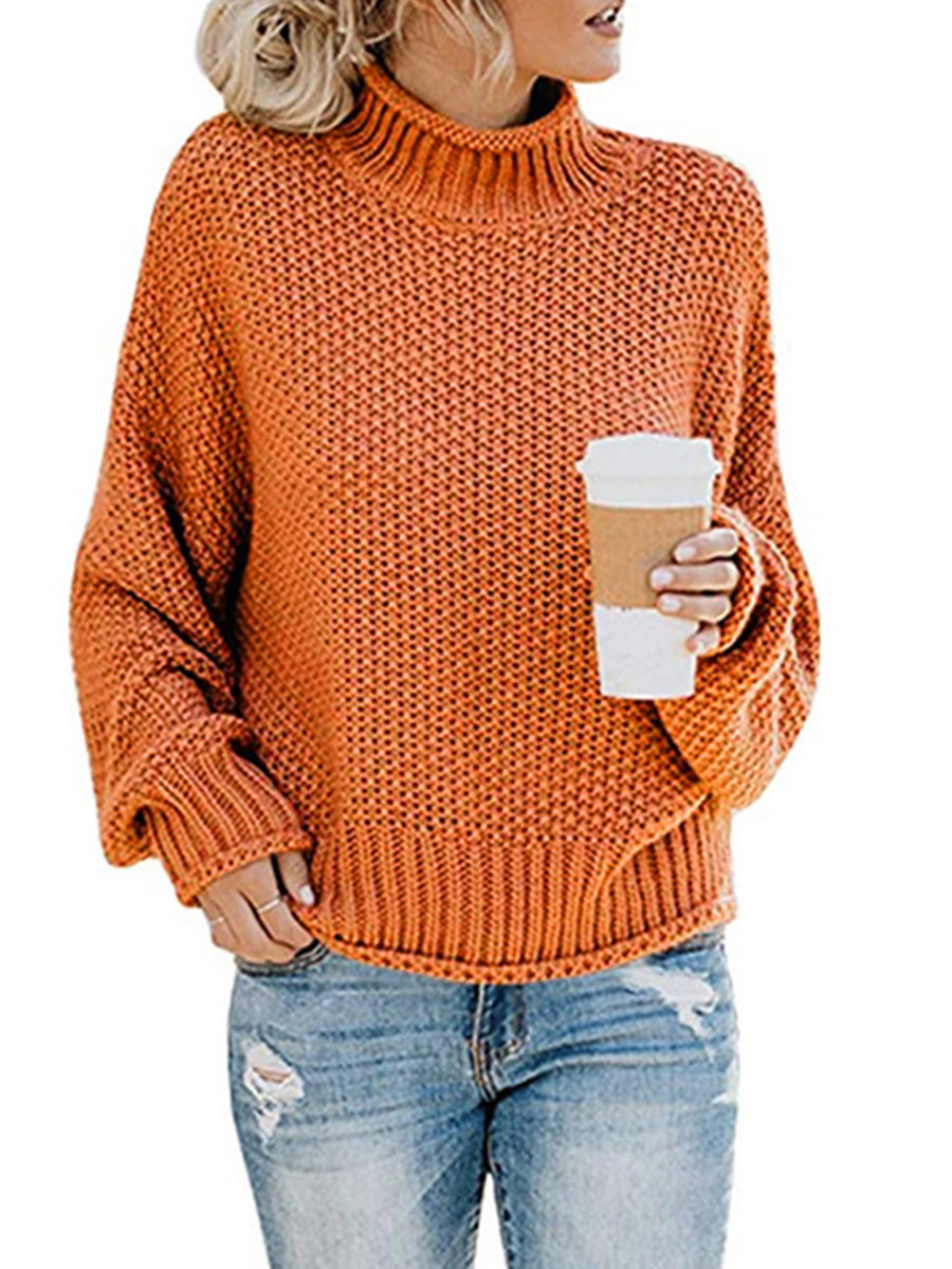 Agnes | Pullover with a turtleneck and dropped shoulders
